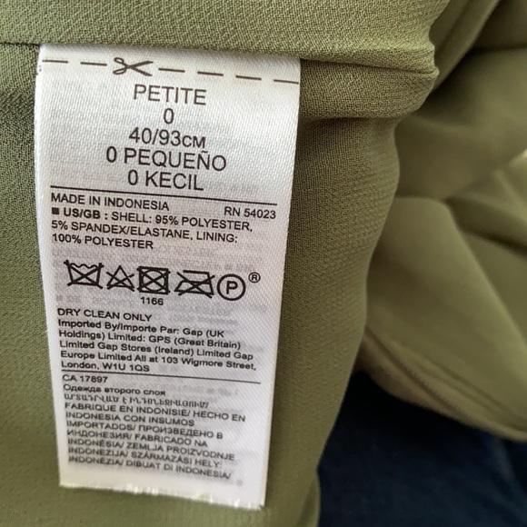 Banana republic Jumpsuit forest green Sleeveless. Size 0 petite Suede s - Picture 12 of 14